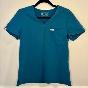 Teal Figs scrub top